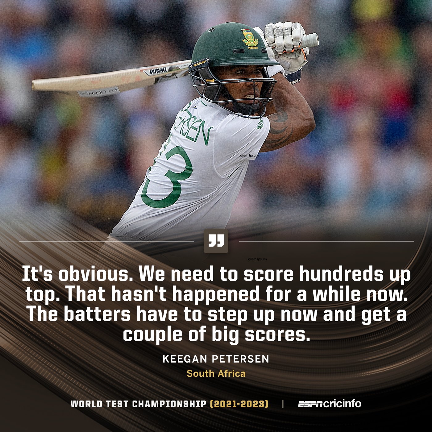 ESPNcricinfo on Twitter: "For South Africa's batters, their aim at The Oval  is clear 👀 https://t.co/MdU63Pk2Sj | #ENGvSA https://t.co/BZMNAsghat" /  Twitter