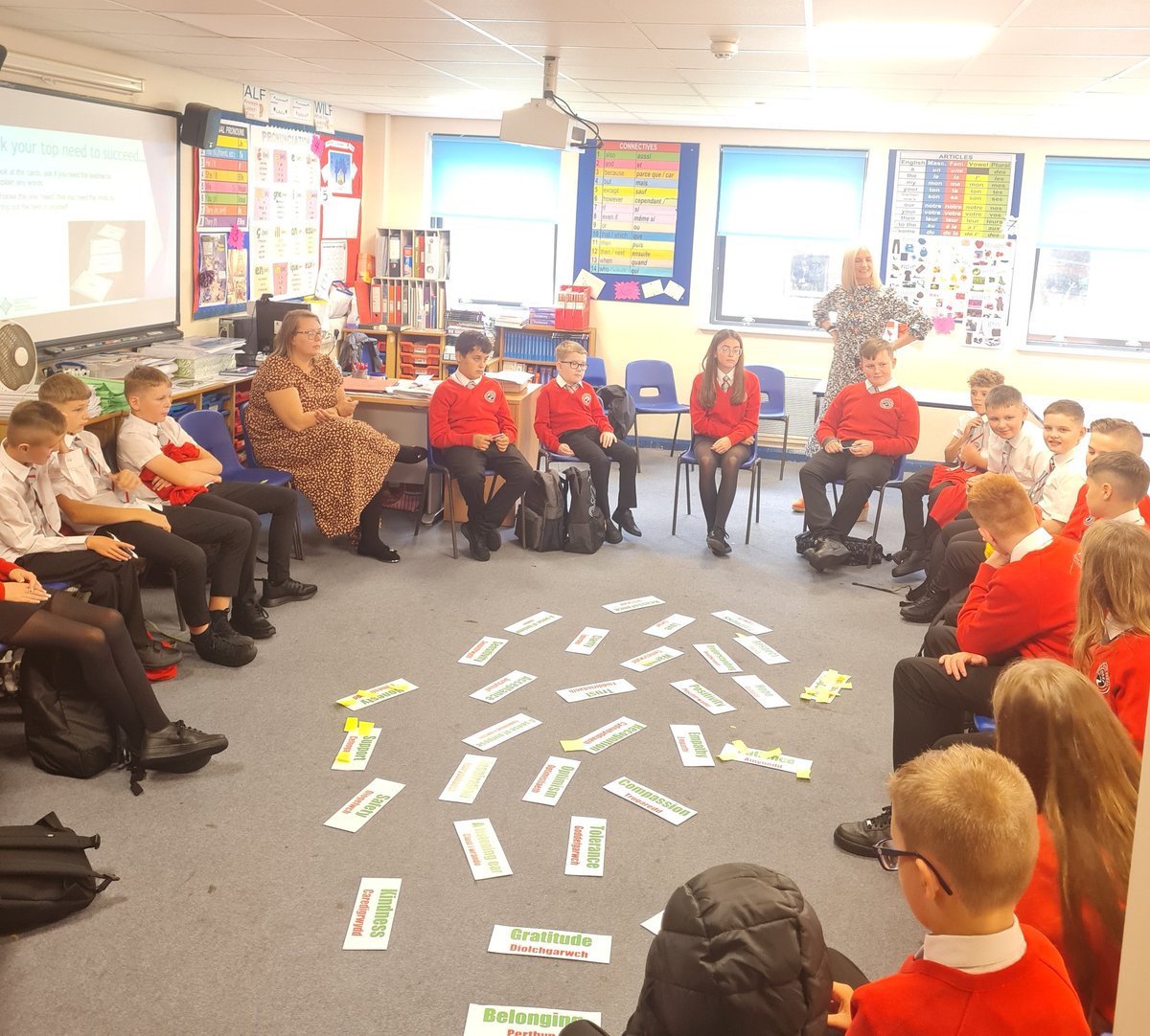 IDS_Attendance's tweet photo. A fantastic first day back for all our pupils, before lessons took place we spent some quality time building positive relationships and identifying our needs for a successful year
@IDSHeadteacher
@IDS3to18 @WalesRAP @CaerphillyCBC 
#newyear #newjourney
#restorativeapproach https://t.co/LJg1njNfyz