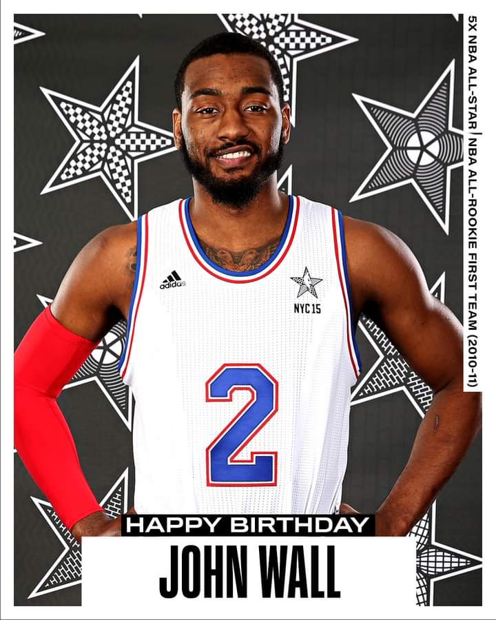 Join us in wishing John Wall of the L.A. Clippers a HAPPY 32nd BIRTHDAY! 