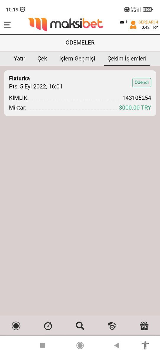 Tskler maksibet çekim 5 dkka 
Kullanıcı adı serdar14