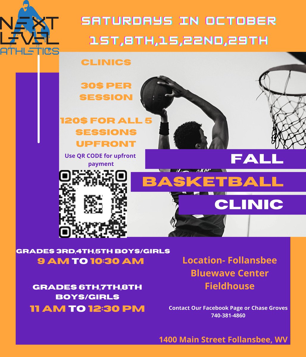 Looking to get some extra work in? October Clinics for Elementary and Junior High is here! Any questions contact us.

Feel free to share! 

#nextlevelathletics