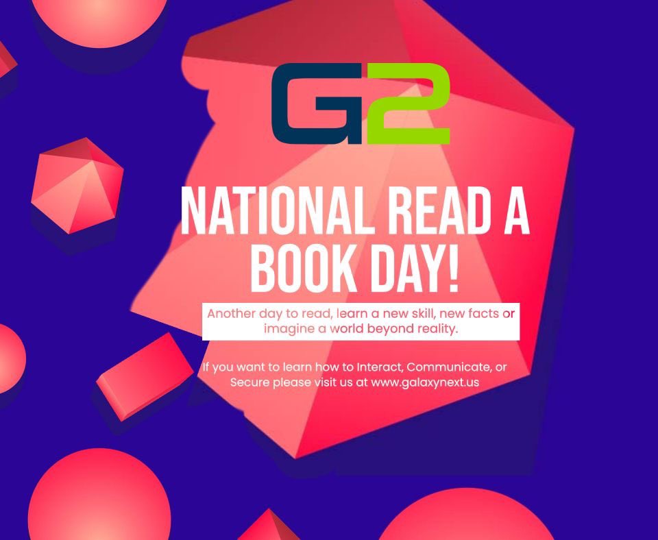 Reading is Learning! G2 promotes all learning! #nationalreadabookday #G2 #EdTech #NextGen