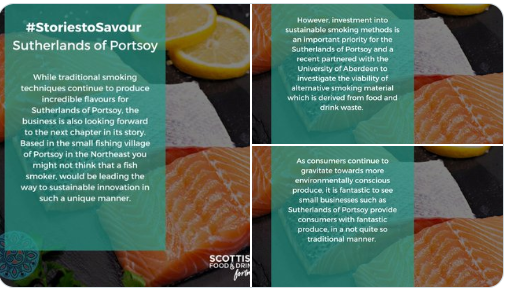 ℹ️ Scottish Food Fortnight
Savouring the #business &amp; #academia collaboration from local #Aberdeenshire #producer <a href="/suthofportsoy/">Sutherlands of Portsoy</a> &amp; <a href="/aberdeenuni/">University of Aberdeen</a> &amp; their #innovative new #fish smoking process  
#WasteReduction #Food

Part of #ScotFoodFort22, taking place now🐟
#StoriestoSavour