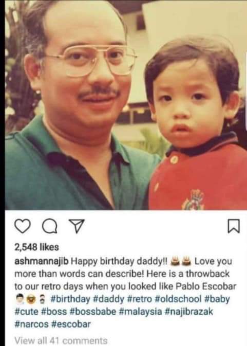 KlutzyKucing's tweet photo. Kejap Nelson Mandela.

Kejap Pablo Escobar.

Anak2 Najib mmg kelakar. https://t.co/HtPjahfLBX
