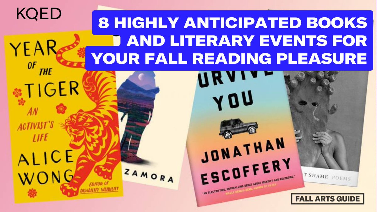 KQEDarts's tweet photo. 🧵It's #NationalReadABookDay, so here’s @krispysong's #KQEDFallArtsGuide for new Bay Area book releases, author talks, zine fests and more 📚
Full guide: https://t.co/WaGzlAYAvf https://t.co/yLm278JbKA