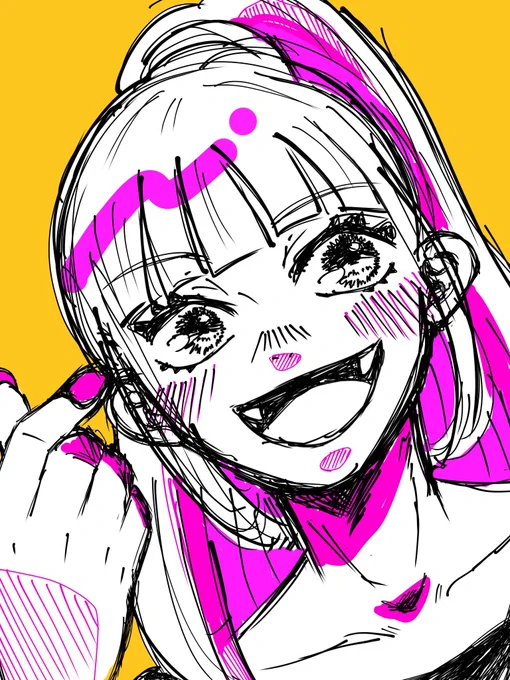 #フォロワーさんからイメージもらって自分をワンピキャラ化するイメージをいただきありがとうございました〜!全然OPキャラなビジュにできませんでしたでも!なんか!楽しかったです!感謝 