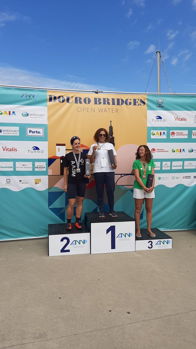 No passado domingo, decorreu o Campeonato Nacional Águas Abertas, Prova Douro Bridges
A nossa atleta conseguiu chegar ao pódio.  
 
Filomena Gonçalves - 1º Lugar