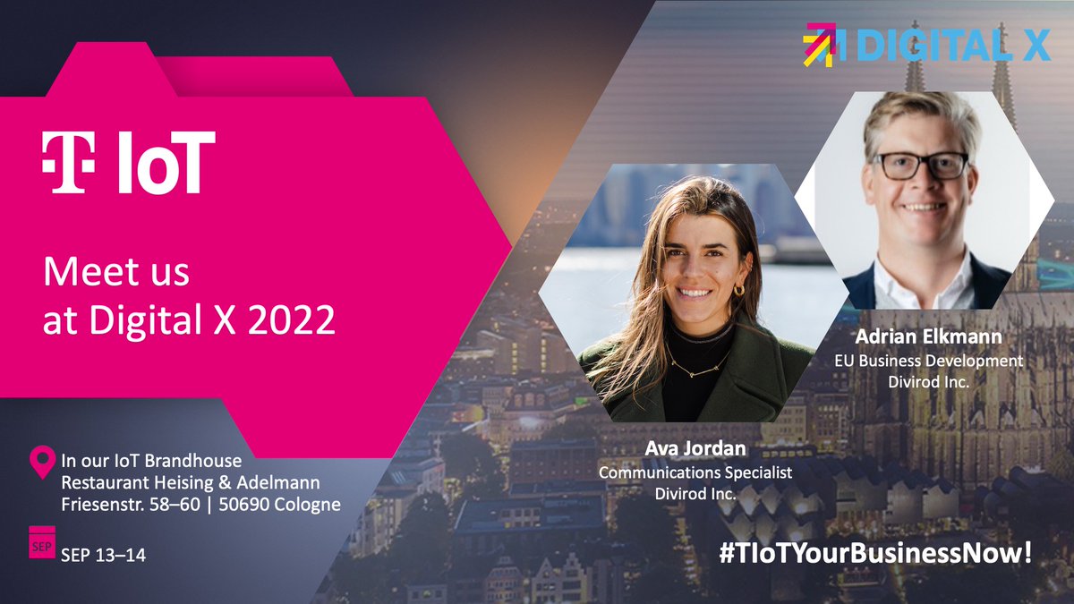 divirod's tweet photo. We are going to #DigitalX22! Come explore Divirod water risk datasets at the Deutsche Telekom IoT Brandhouse (https://t.co/vOVV84iwLQ) Javier Marti will be addressing water risks in the Sustainability Panel Session at the Disruption Stage on Tuesday, September 13th, 4:20 pm. https://t.co/GB6V3EXxPK