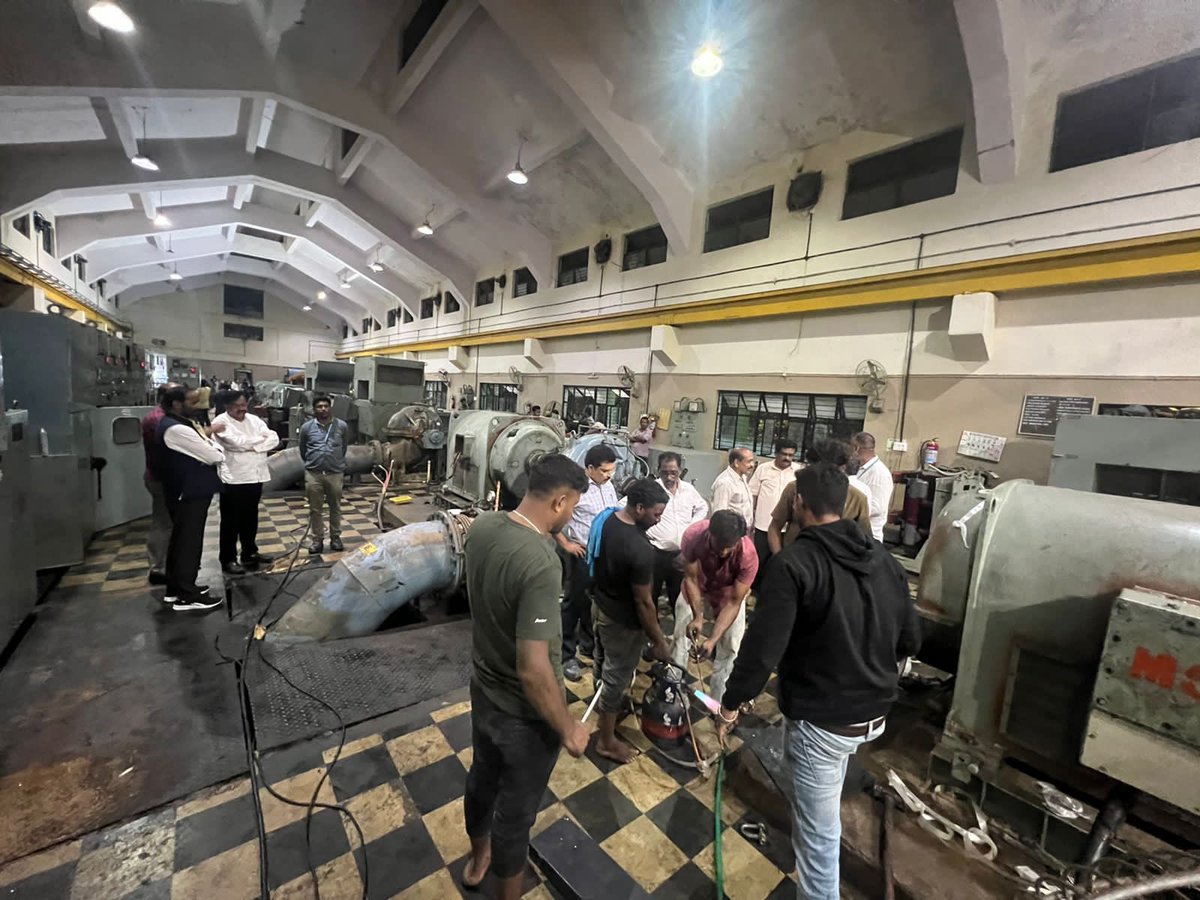 chairmanbwssb's tweet photo. The enormous efforts put in by all our engineers and staff members results in resuming the pumping of water to the fullest capacity from the CWSS stage 4 phase 2 . https://t.co/bQpZbqS9l0