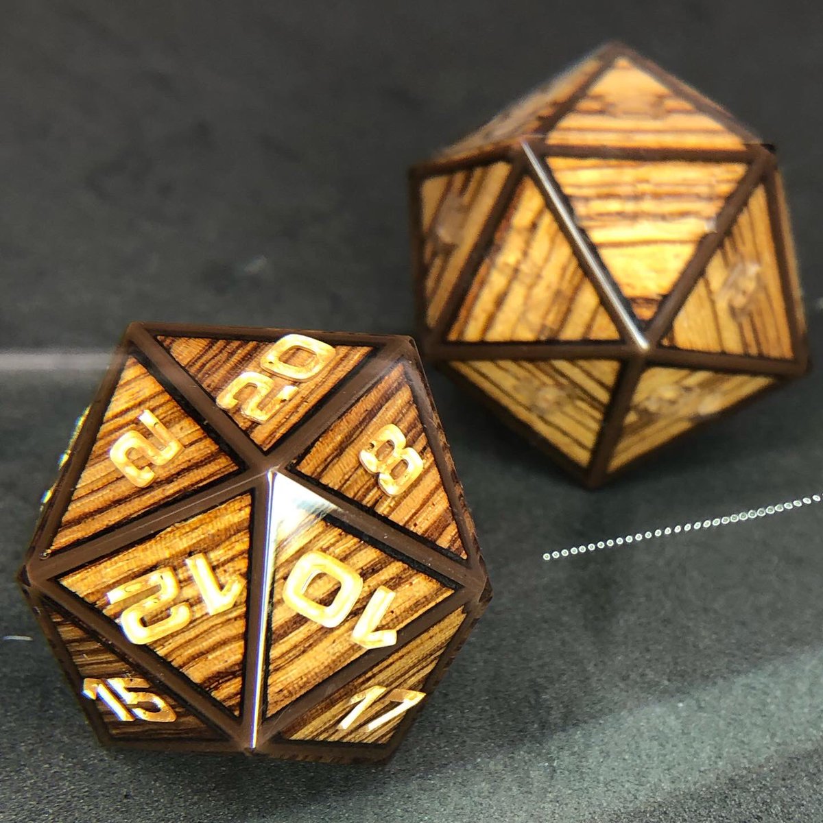 AetherObjects's tweet photo. Zebrawood Dice 🦓

#dicemaking #handmadedice #sharpedgedice #resindice #5e #polyhedraldice #ttrpg #tabletoprpg #aetherobjects #dicelover #pathfinder #dnd5e #dungeonsanddragons #shadowrun #dicegoblin #cyberpunk #scifi #dicecollector #zebrawooddice #diceaddict #luxurydice https://t.co/IsIdlC3BiZ