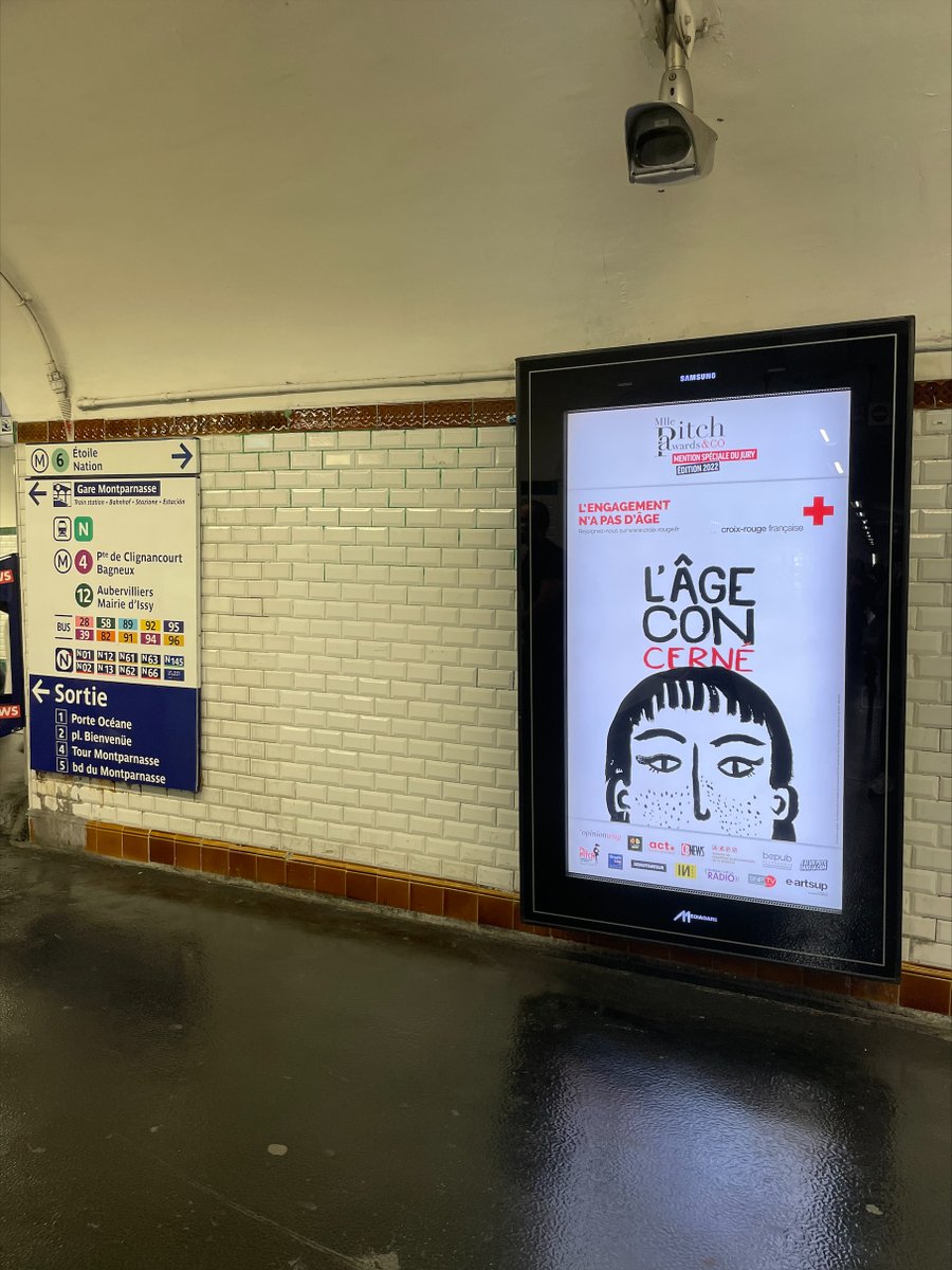 Retrouvez la campagne l'Âge Con du 1 er au 14 septembre en affichage digital dans le métro parisien et sur la même période dans les gares de Paris, Aix-en-Provence, Marseille, Lille et Lyon Part Dieu ainsi qu'en floating toute l'année.