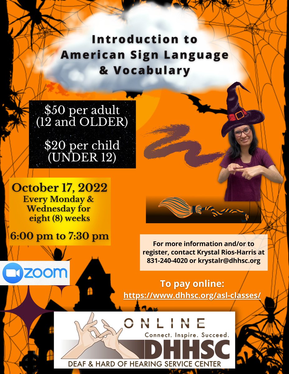 DHHSCtweets's tweet image. #DHHSC #ASLClasses ##IntroductionToASLAndVocabulary #Learning #Skill #AmericanSignLanguage #ASL 

*NEW ASL CLASS FOR YOU IN OCTOBER 2022!*

Full message from our IG page: instagram.com/p/CiLA4tOhsM2/…

See you in October!