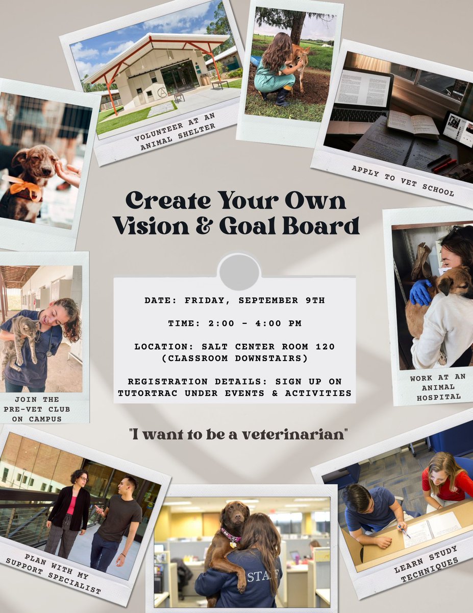 uasaltctr's tweet photo. Come create your own vision and goal board to reflect your personal long-term goal and the steps needed to get there! We will provide magazines to create this vision and create a path toward future accomplishments. 

#UniversityofArizona #UArizona #SALTCenter #WildcatReady https://t.co/BA1amjUi6h