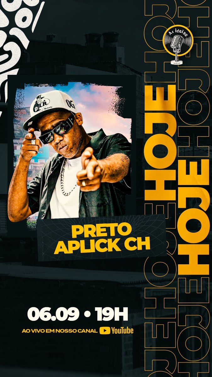 IdeiasAz's tweet image. Família, não perca hein. Hoje temos entrevista e vamos receber nosso amigo “PRETO APLICK CH” 🚀

Vai ser uma entrevista pesada hein, às 19h estaremos ao vivo lá nosso canal do YouTube. 

youtu.be/OEx6-v9ydkE

#azideiaspodcast