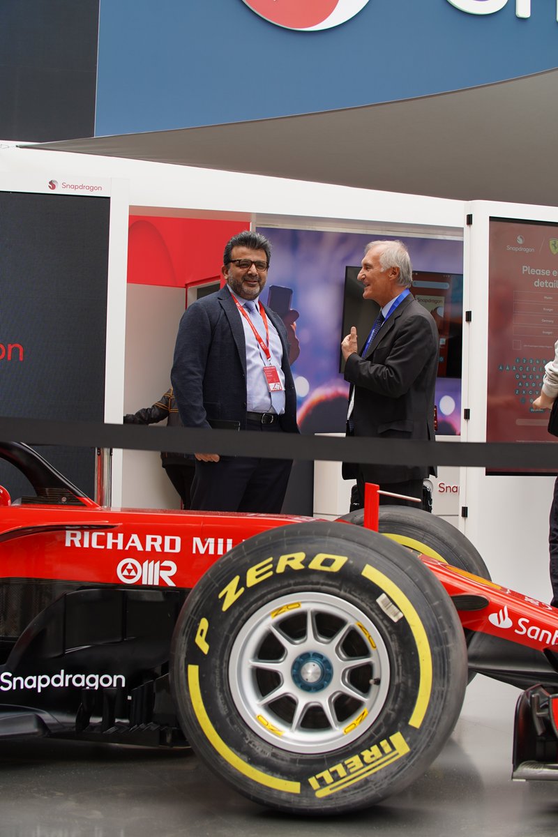E_Salvatori's tweet photo. #IFA22 was back and better than ever this year! There was a great buzz at the event, which made our announcements with @Bose and @Meta feel even more exciting. And was great to catch up with @NakulDuggal in front of the @ScuderiaFerrari car! https://t.co/orCQ8vPSRr