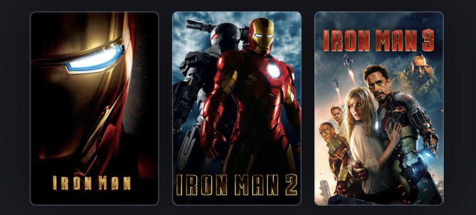 peppertcny's tweet photo. i love u iron man trilogy https://t.co/68Dg5k0JIw