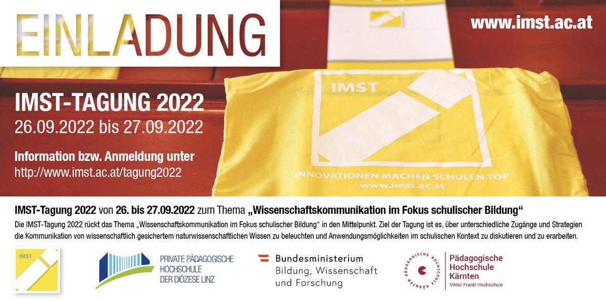 save the date (26./27.9.2022)
#imst #bildung #ime #phdl #ph-kärnten