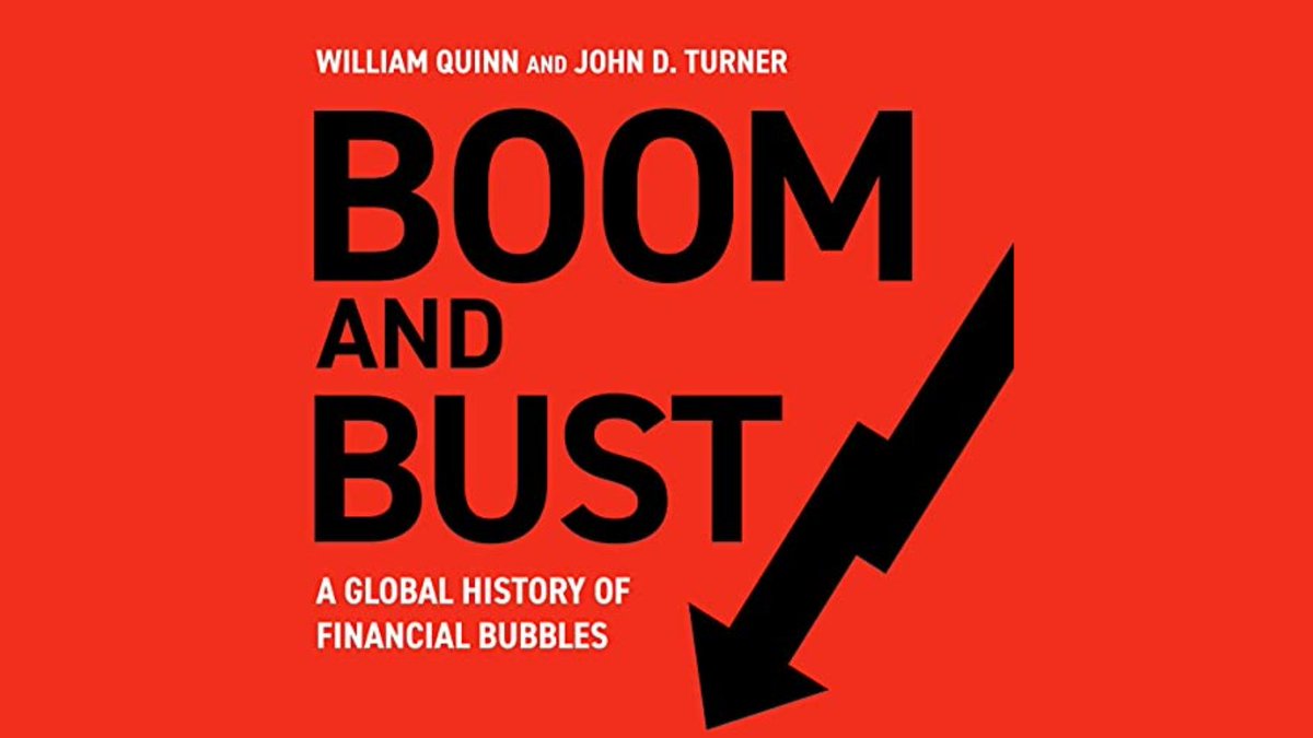 On #ReadABookDay we look at Boom and Bust written by @wquinn05 & @ProfJohnTurner which was included in the @FT books of the year for 2020.

If you’re interested in the global history of financial bubbles, you should check it out: ow.ly/AufG50KBeuF

#QMSResearch #Finance