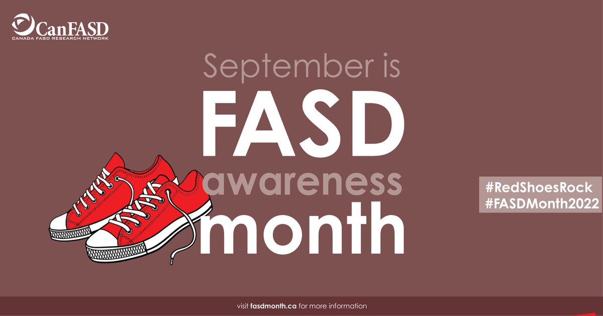 #FASDDay is September 9th! 

Our community will be rocking their red shoes to raise awareness of fetal alcohol spectrum disorder (FASD). How are you celebrating?  

#RedShoesRock #FASDMonth2022