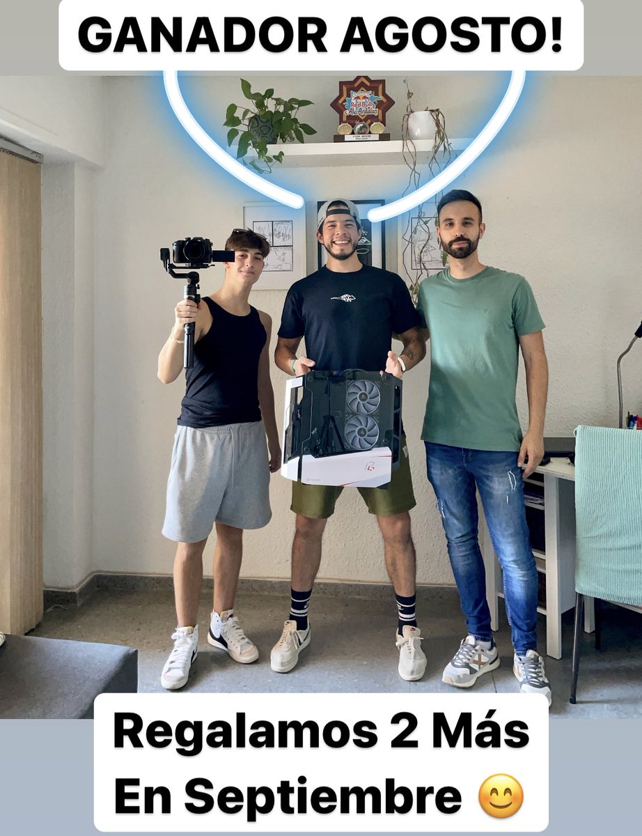 Objetivo_Gaming's tweet photo. 🎁Regalo 2 PCs Gaming a Final de este mes de SEPTIEMBRE😊:

1- Retwitt
2- Sígueme en Todas mis Redes
3- Cuéntame tu Historia (Tú, Tu Familia y dónde Vives)
4- Menciona a Tus Amigos
5- Menciona a tu Influencer Favorito, si  necesita un PC

Todas Mis Redes:
https://t.co/IeXppZRD8P https://t.co/JZMfdu2qjR