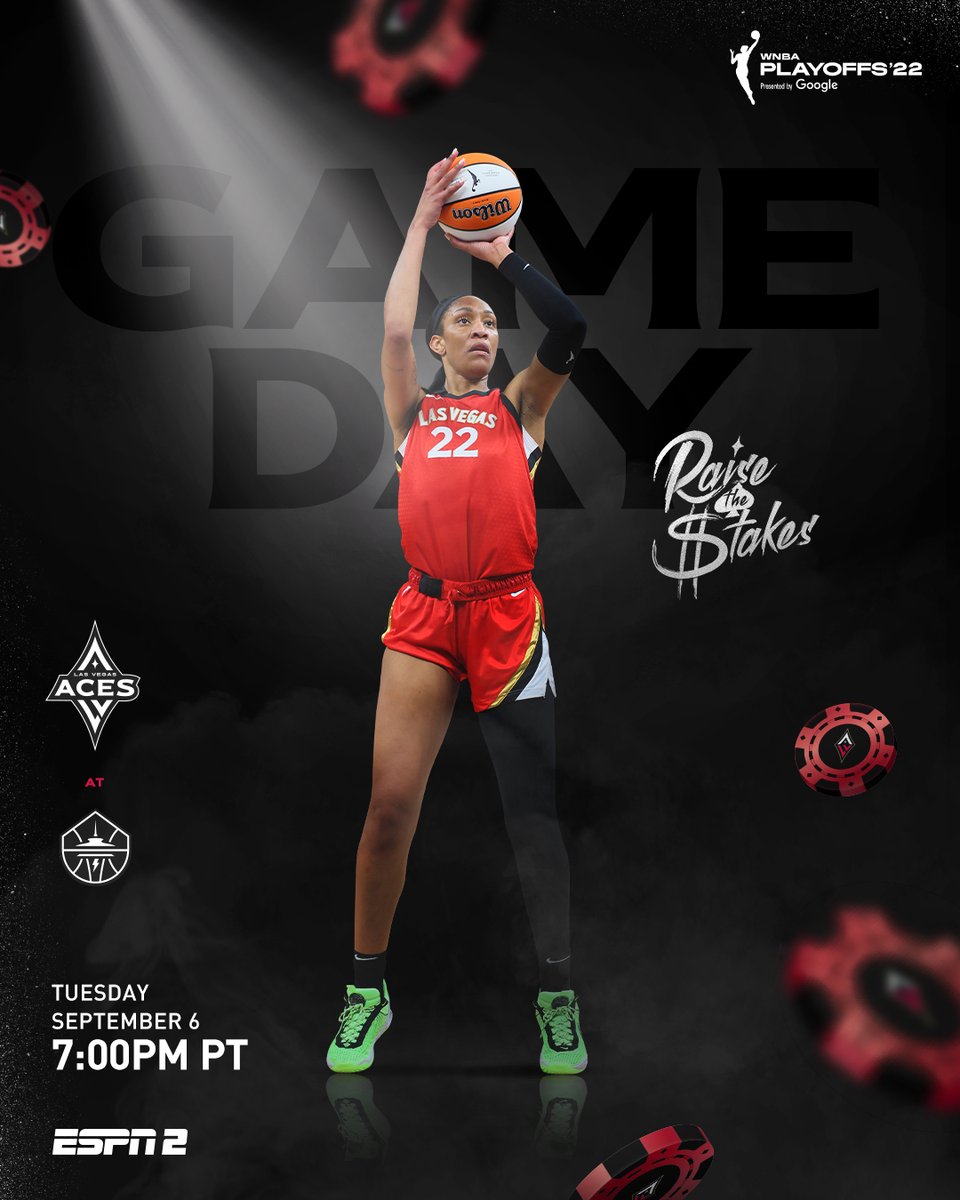 𝗜𝗧'𝗦 𝗚𝗔𝗠𝗘 𝗗𝗔𝗬! ♦️♠️

📍 Seattle
⌚️ 7 PM
📺 ESPN 2

#RaiseTheStakes