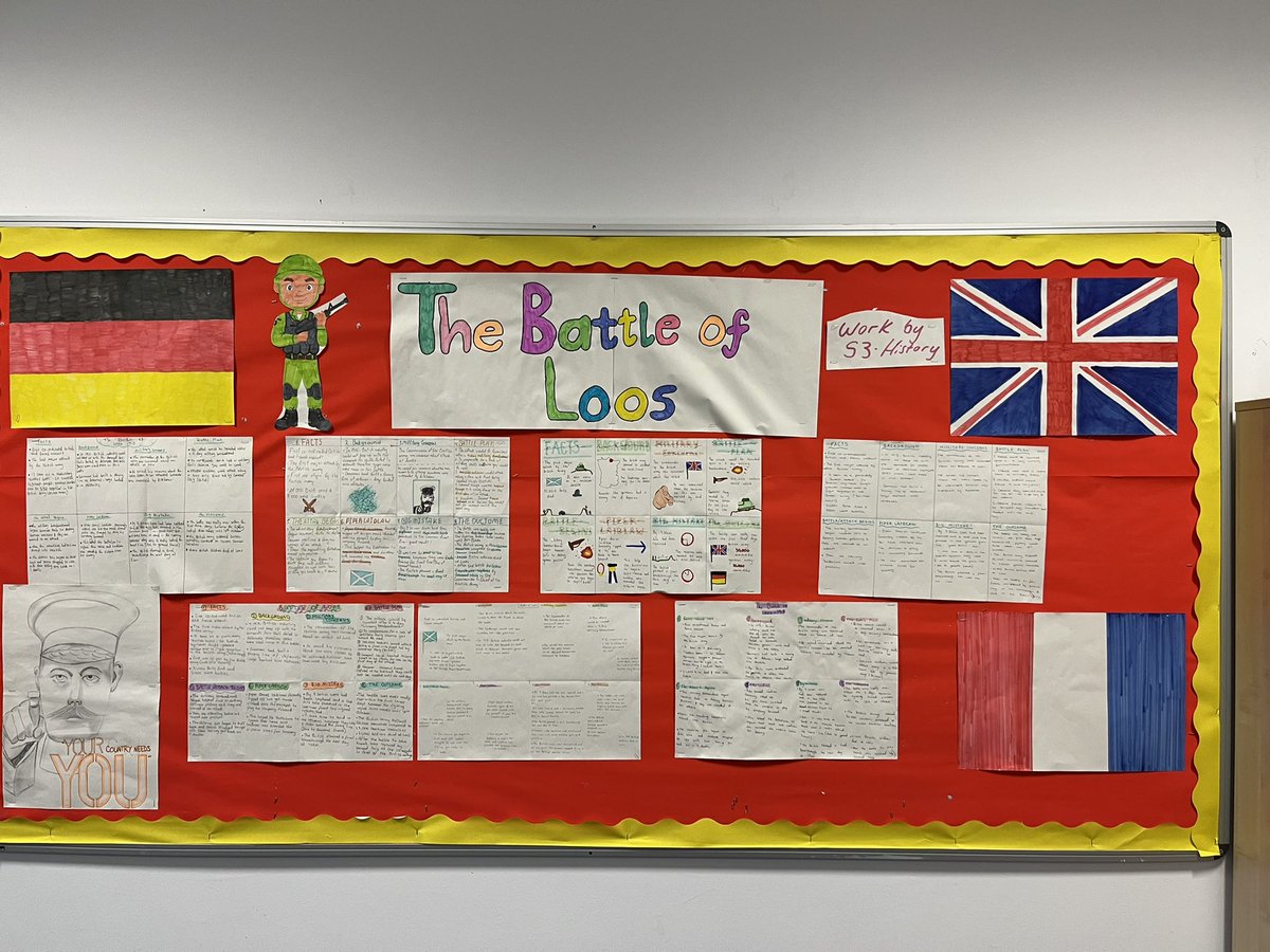 Miss_Nicholson2's tweet photo. Some amazing work from S3 today on the Battle of Loo’s. WELL DONE S3 👏🏻👏🏻 https://t.co/3xiInVfw46