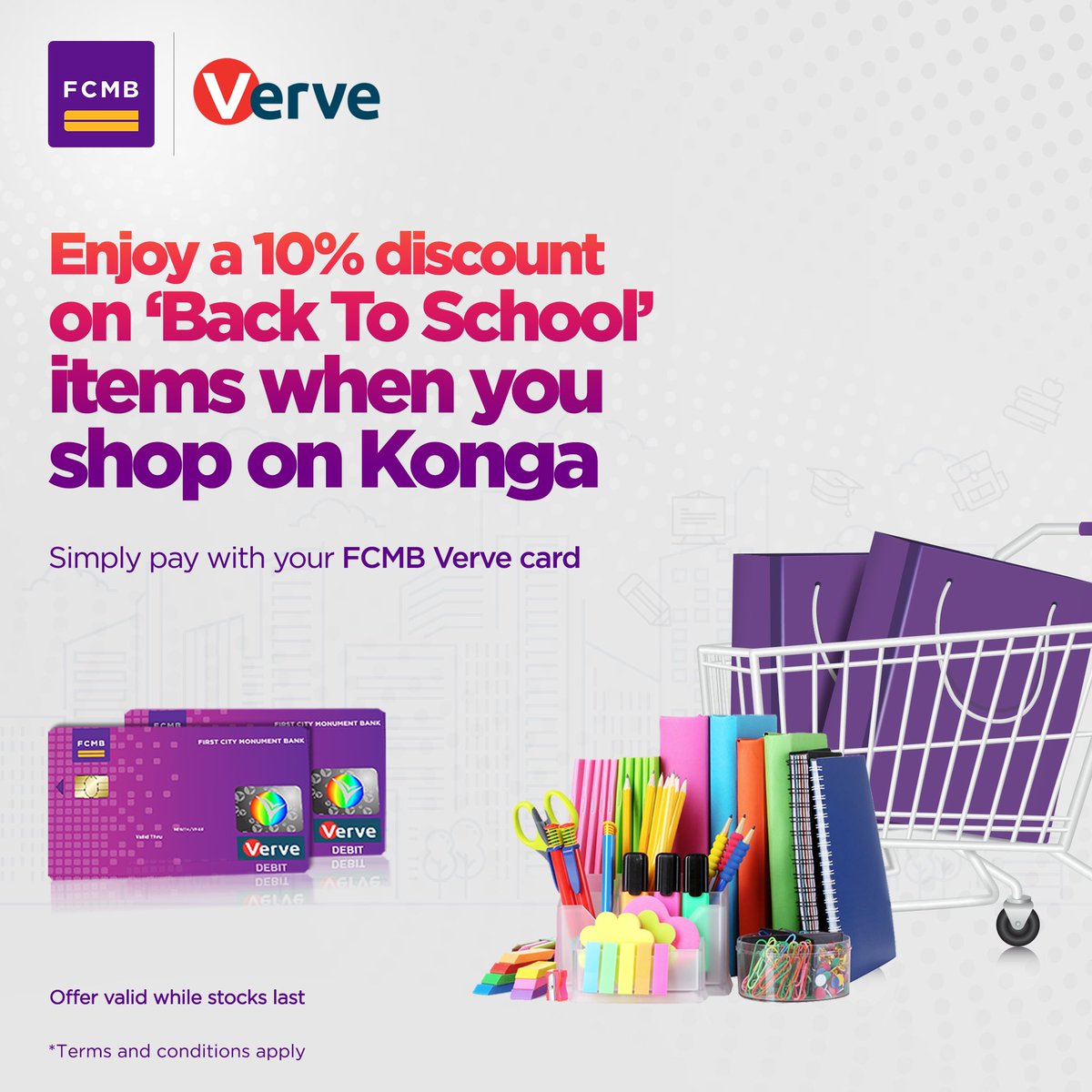MyFCMB's tweet photo. If you don’t have an FCMB Verve Card, please get one instantly at any of our branches.

For more info, please visit https://t.co/khTMrnEj0t

#FCMB #MyBankAndI #konga #addide #discounts https://t.co/4cnFMwR9hC