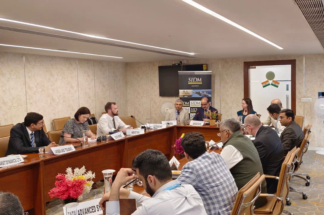 SIDMIndia's tweet photo. #SIDM hosted an interaction with  Ms Kylie Wright, Assistant Secretary, Defence Industry Policy, Australian Department of Defence @DefenceAust and @AnuragB38602977, JS(DIP) wherein discussions on strengthening bilateral #defence cooperation took place. https://t.co/gJjRXdMj5c