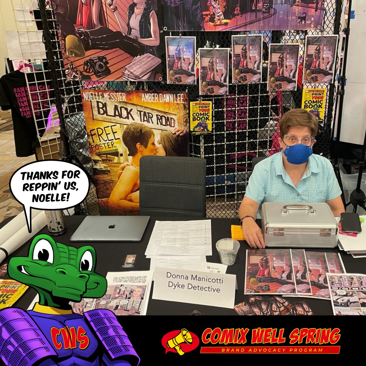 ComixWellSpring's tweet photo. Huge shoutout to @NoelleMessier for being a totally awesome #CWSadvocate and reppin’ us at the @ClexaCon! 

Want to rep us at your next comic con and snag that 5% OFF discount? Download an application today and join the CWS Brand Advocate community!

https://t.co/eShIRmwoD4 https://t.co/foHgFnputL