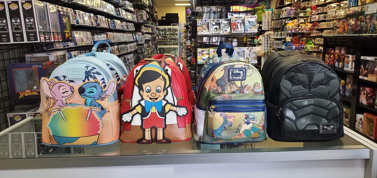 BellaBooksComic's tweet photo. We just added these amazing Mini-BacMini-Backpacks @Loungefly section. 

Come on by and check out our massive selection today! We are open 12-5pm. 

#virginia #virginiabeachva #virginiabeach #tidewater #hamptonroads #va #vabeach #shoplocal #supportlocal #supportsmallbusiness https://t.co/sCfF30O2od
