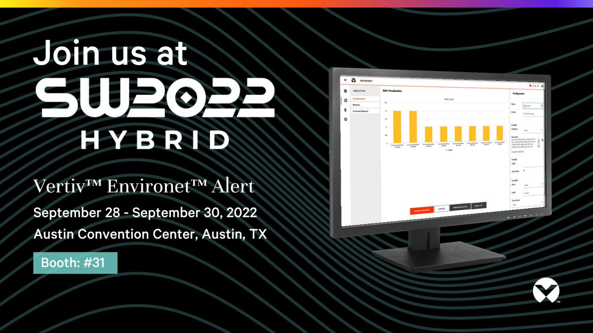 taylorj143's tweet photo. Wish you had monitoring that's both affordable and easy to use? Visit us at SpiceWorld (booth #31) to learn how Vertiv™ Environet™ Alert can help you protect and grow your business: https://t.co/lh1iJIUMc1 #VertivEvents ​#SpiceWorldHybrid https://t.co/red79DXOW6