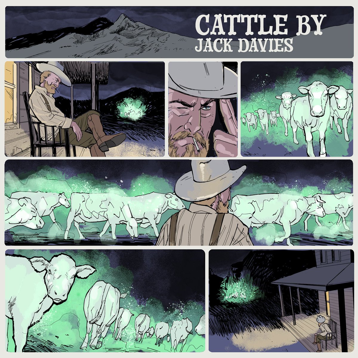 PanelPushers's tweet photo. A ghostly herd by @jackDaviesart https://t.co/ajIXDChtni