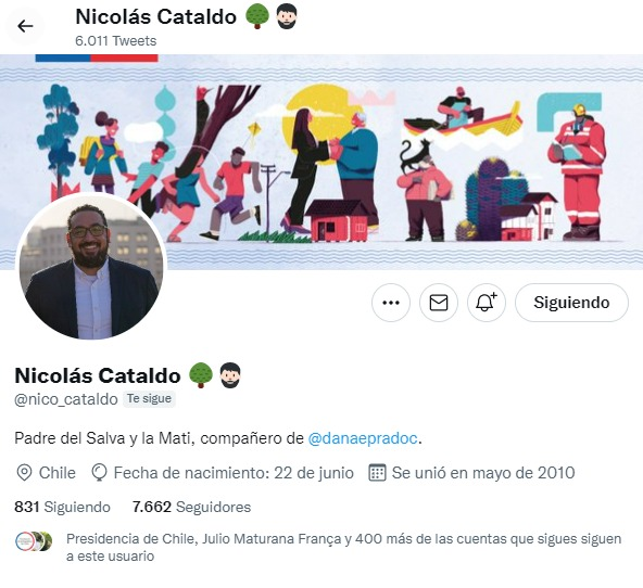 🔴 Nicolás Cataldo (PC) borra de su cuenta de Twitter su cargo de Subsecretario del Interior, a minutos de anunciarse de forma oficial su nombramiento.

#CambiodeGabinete » T13.cl/en-vivo