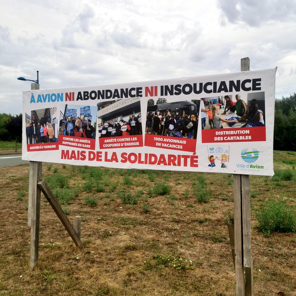 jeanmarctellier's tweet photo. 🔵 À Avion, ni abondance, ni insouciance  mais de la solidarité !

#avion #villeavion #solidarité #villedavion https://t.co/oMPZGED80x