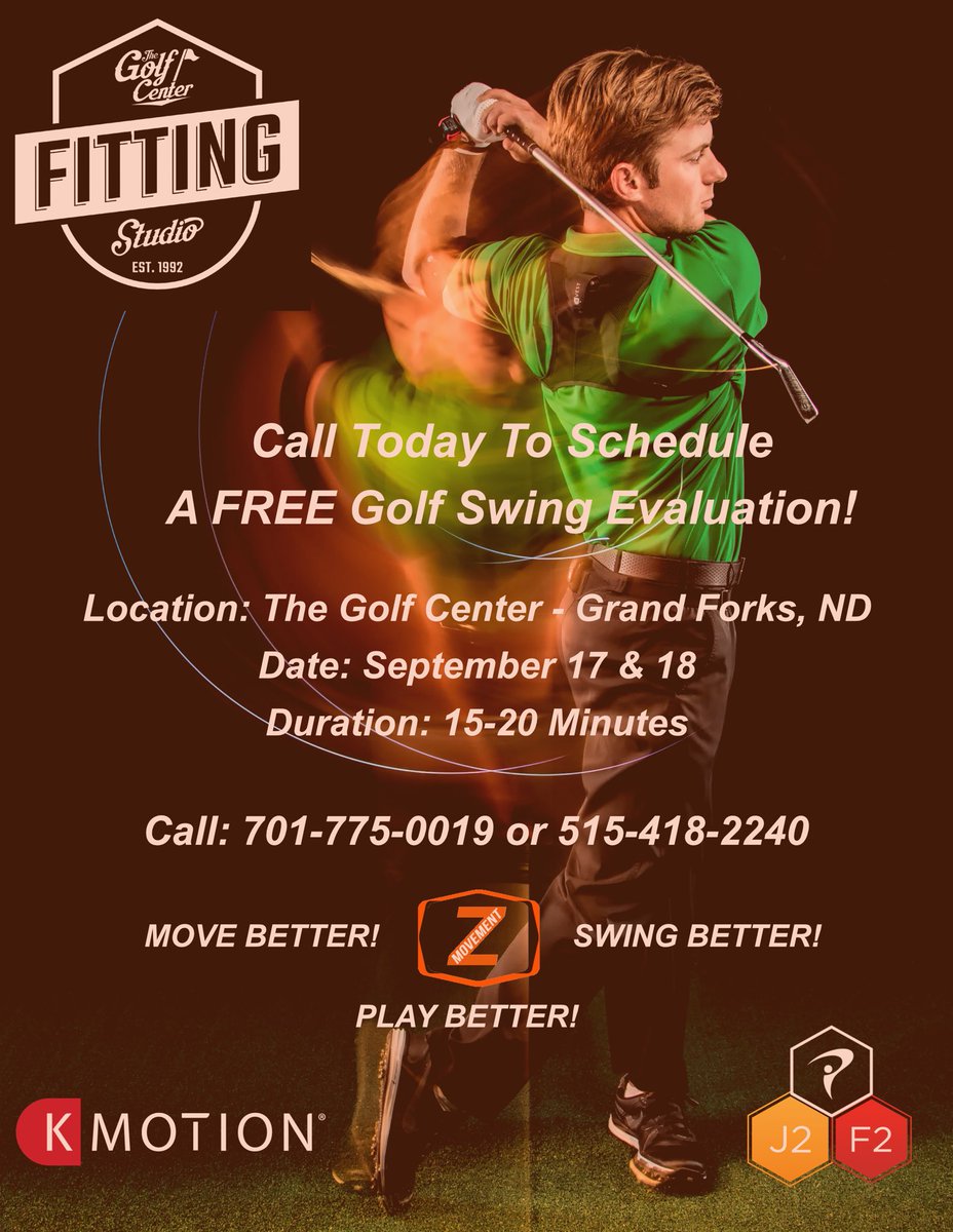 ZMOVE18's tweet photo. Calling all levels of golfer’s! Schedule your K-Motion evaluation today.
#zmovement #thegolfcenter #golf #kmotion3d #kmotion #golfswing #golftips #tpi https://t.co/5N8iWFP0mX
