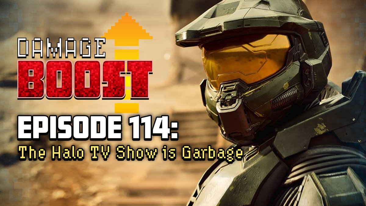 ATH_Podcast's tweet photo. This week on @Damageboostpod @brokhollidayDB flies solo in his review of the "butt soap" known as Halo.

Listen now:
https://t.co/cVpw9Q5Ll7

#HaloTV #ParamountPlus #DamageBoost #VideoGames https://t.co/s9RH0wkOPG