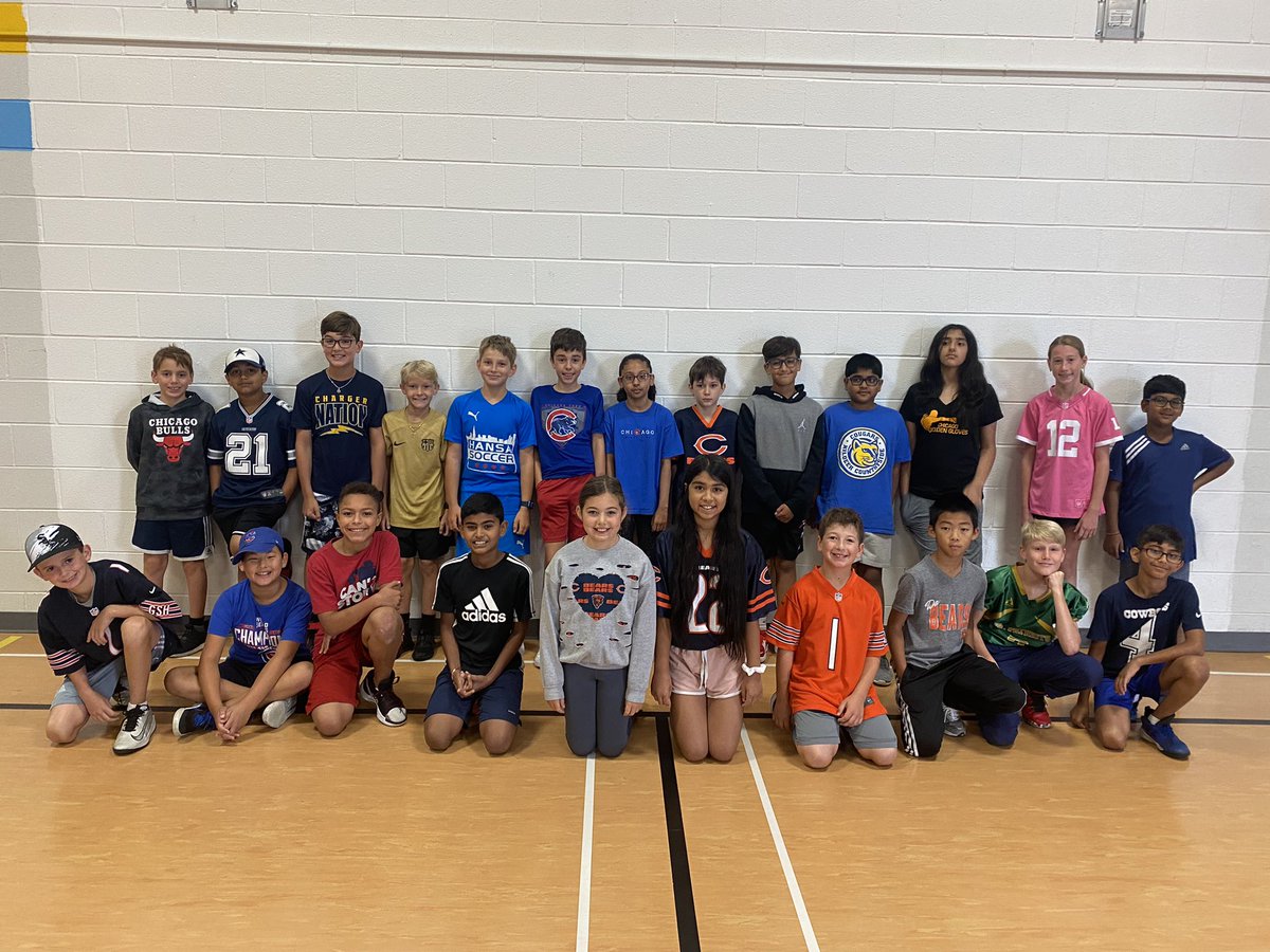 All of Kildeer school is wearing jerseys &amp; athletic wear for Mr Emde’s fight with Cancer! 5th grade is thinking of you! #inspire96