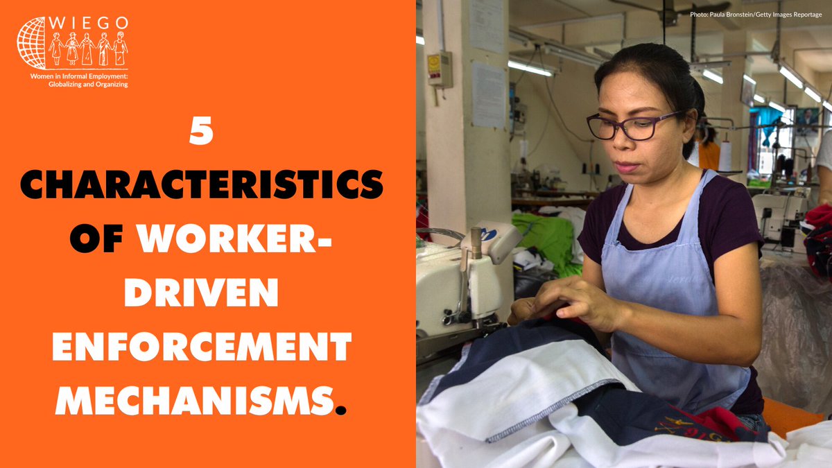 ⚖️Access to justice in the #supplychain must include bottom-up, worker-driven enforcement like meaningful engagement with workers on all aspects of #duediligence.

Worker-driven enforcement mechanisms typically share these 5 characteristics👇🏾

#HRDD #bizhumanrights

🧵[1/6]