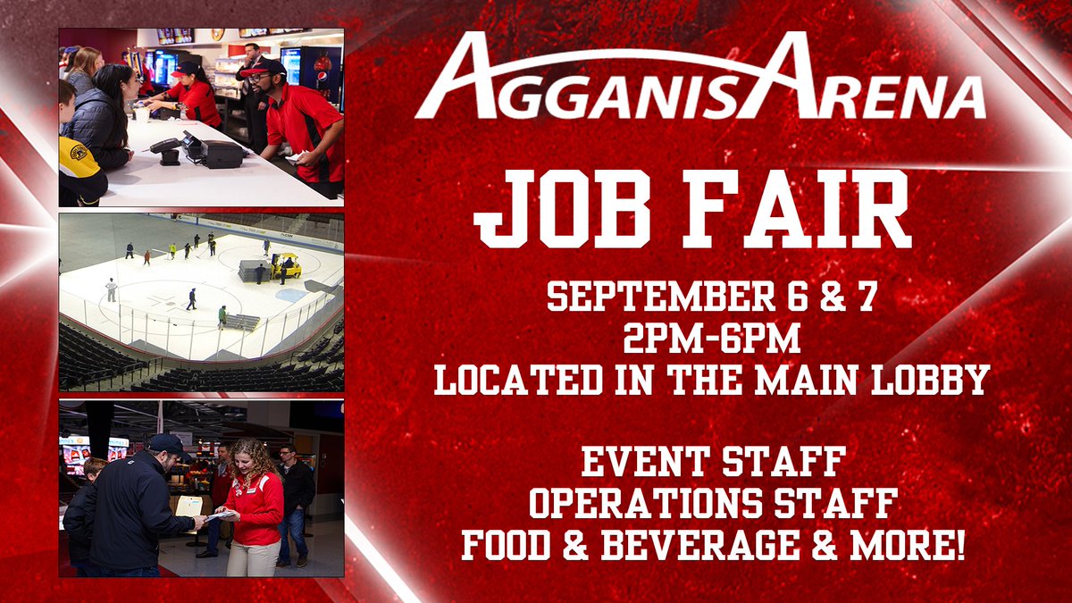 🚨IT'S JOB FAIR DAY🚨

Head over to Agganis Arena TODAY or TOMORROW between the hours of 2pm-6pm for our annual job fair! We have multiple positions open, and look forward to meeting you soon! #GoBU 

More info: agganisarena.com/student-sports…