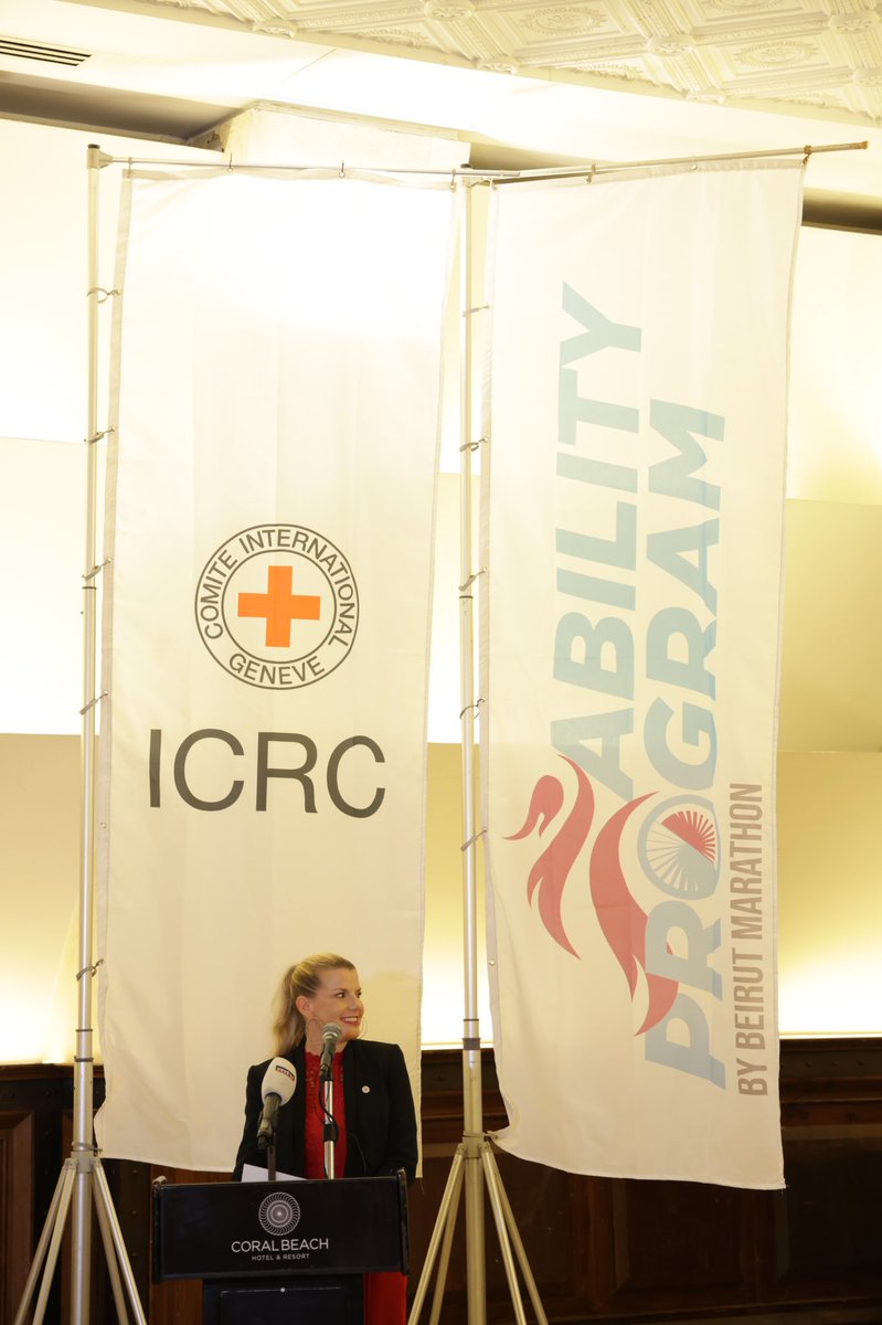 ICRC_lb's tweet photo. Back in 1979, the #ICRC launched its global physical rehabilitation program, and today, we are proudly setting up a new cornerstone, by teaming up with the #BeirutMarathon Association to launch the #AbilityProgram, dedicated to empowering athletes with physical disabilities ♿ https://t.co/JQYr7QA4o8