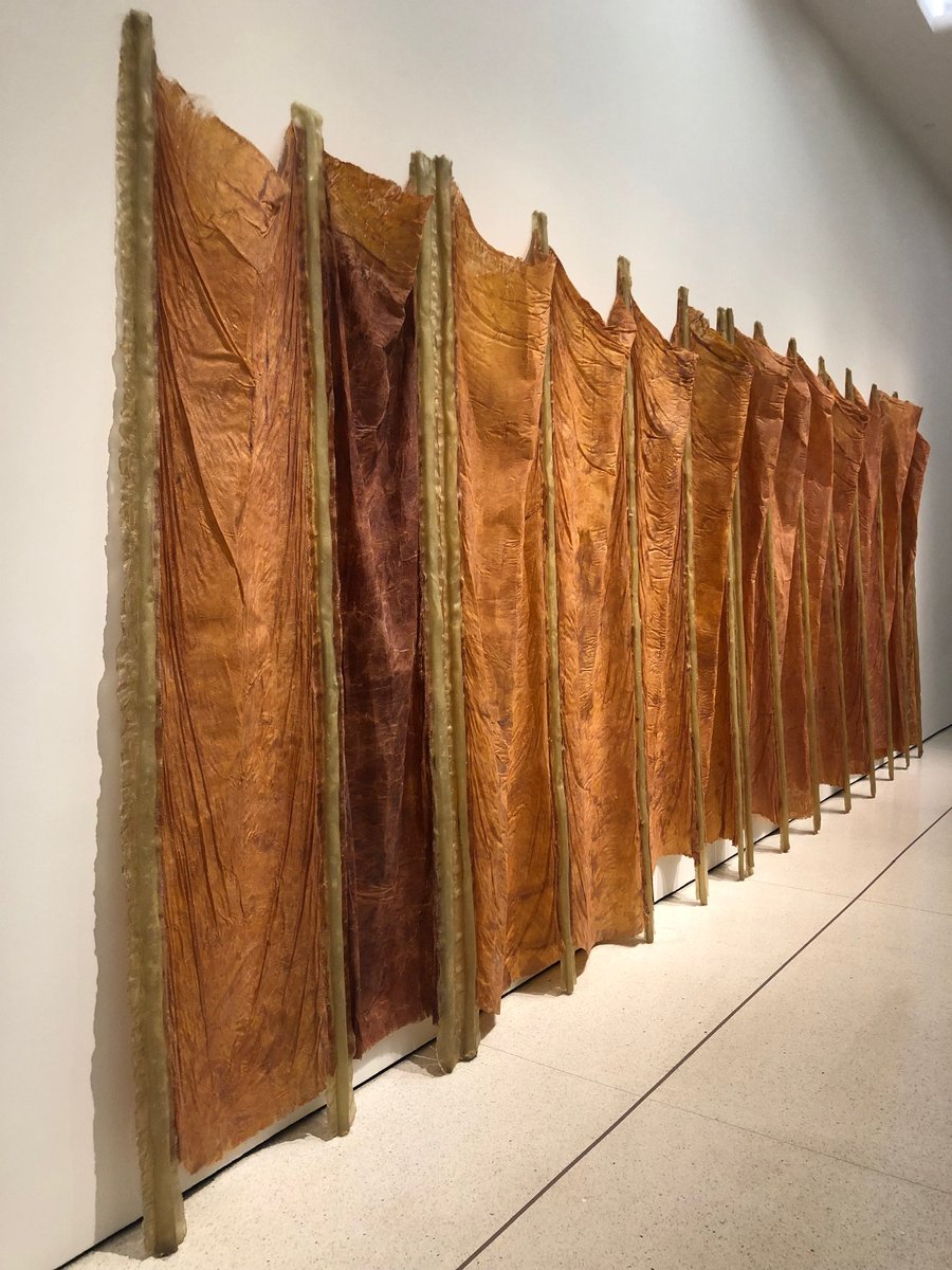 She was included in an exhibit at <a href="/whitneymuseum/">Whitney Museum</a> in 1969 with #richardserra and #brucenauman and yet very few know #EvaHesse. Thank you <a href="/Guggenheim/">Guggenheim New York</a> for investing in the conservation of her pivotal work and for adding a woman's name to the art history files. On view until Oct 16.