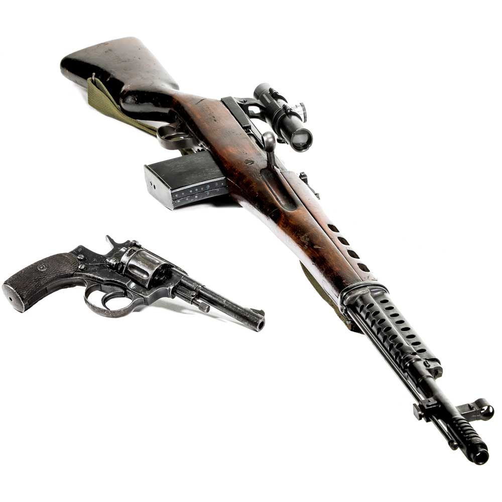 RTGparts's tweet photo. Once again, delving into Russian armament, our historical couple of the day is the SVT-40 and Nagant M1895. 

*NO FIREARMS SALES*

#rtgparts #cod #svt40 #svt40tokarev #762x54r #famouscouples #m1895 #nagant #nagantrevolver #nagantm1895 #russia #russian #forgottenweapons https://t.co/vfIfWQjaYA