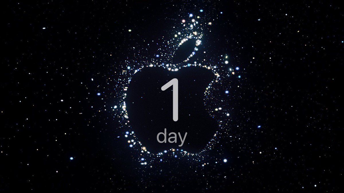 It’s almost time: The #AppleEvent will start in one day. 
You’ll be able to watch it live on apple.com starting at 10 a.m. PDT.