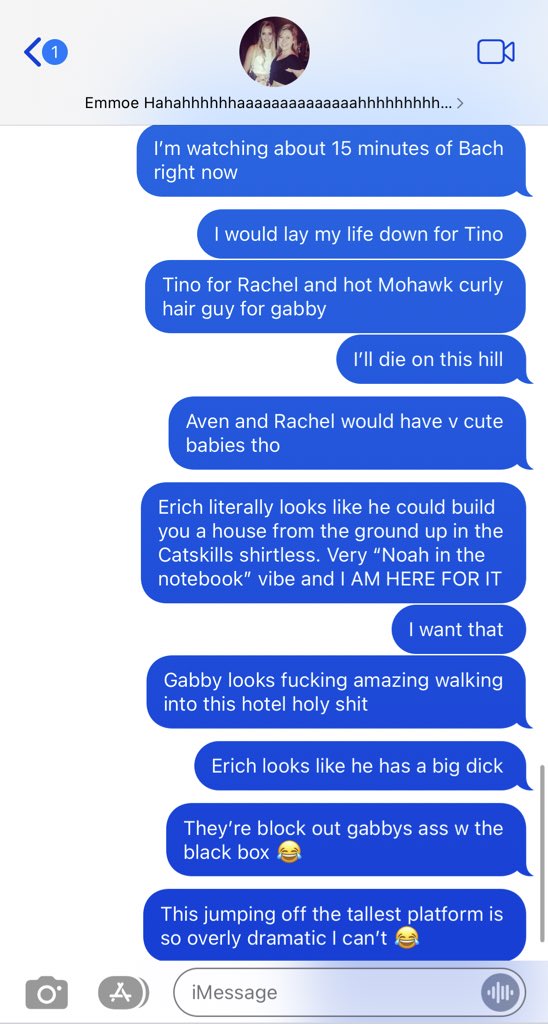 alliecat___'s tweet photo. Texting @EmmieAward19 while watching #TheBachelorettes #sorryemmie https://t.co/GMPMo9mCzx