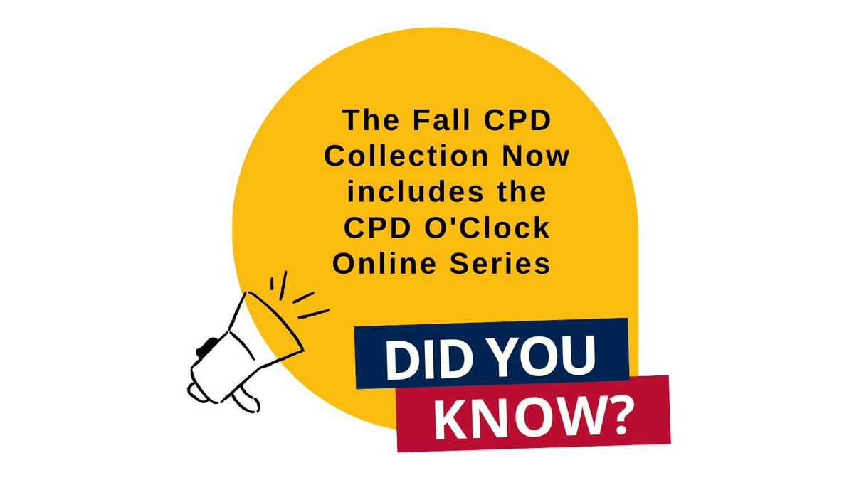 CPD_FHS_QueensU's tweet photo. The CPD Collection just got bigger and better!🎉 We are excited to announce that CPD Collection registrants will now get access to the CPD O'Clock online series. #GetYourCPD & over 29 learning hours for 1 low price - https://t.co/Yb9htnLqoI https://t.co/eznGvoSDM3