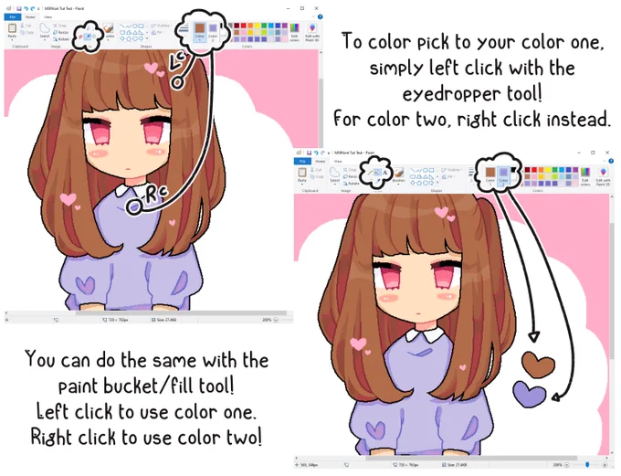 Eyedropper and Bucket Fill: Being able to color pick and bucket fill spaces with either color slot is super useful and saves a LOT of time. 