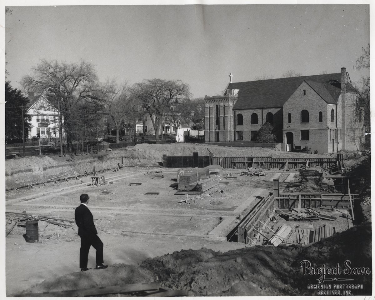 Construction of St. James Armenian Culture and Youth Center, Watertown, MA, 1967

#ProjectSAVE #church #christianity #Armenianchurch