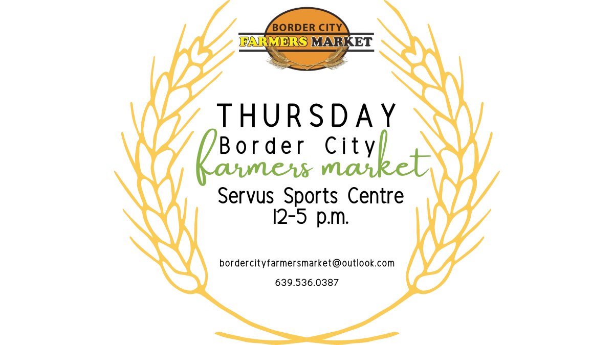 lloydBCFMI's tweet photo. Thursday is market day! Come on down to the Servus Sports Centre from 12 - 5 p.m. and check out all the vendors!

#farmersmarket #marketday  #supportlocal #shoplocal #lloydchamber1 #thinklloydfirst #bordercityfarmersmarket #cityoflloydminster https://t.co/Q4hZ1h2RVz