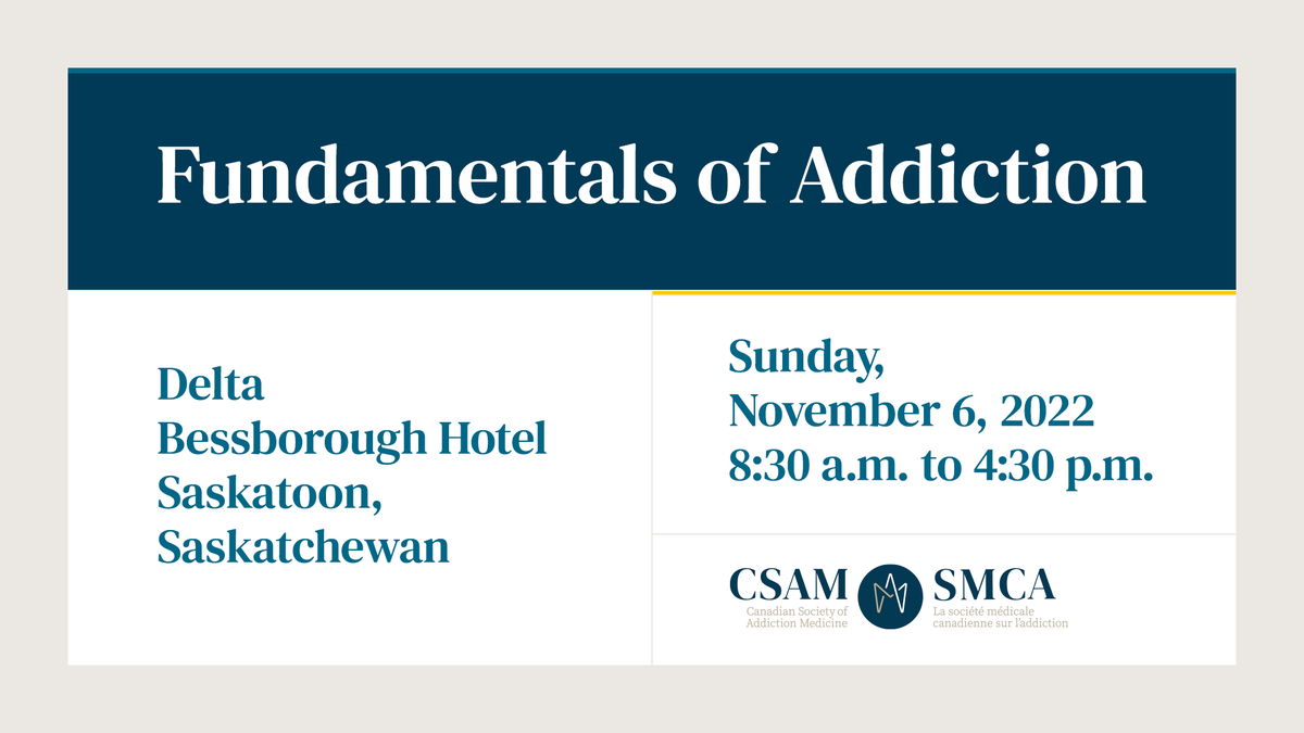 csam_smca's tweet image. The CSAM-SMCA Fundamentals of Addiction Course provides clinicians and students with a solid foundation for continued learning in addictions care and treatment. Learn more and register today: bit.ly/3wMyxbg #addiction #recovery