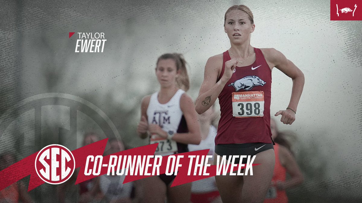 RazorbackTFXC's tweet photo. Taylor Ewert named SEC women's Co-Runner of the Week following her victory at OSU Cowboy Preview

Link: https://t.co/hu6V7ds87N

#WPS 🐗 https://t.co/yiMfMjbuIu